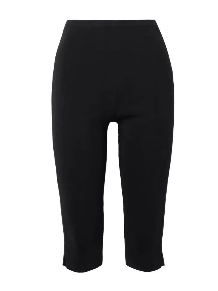 Cropped Crepe Slim-leg Pants