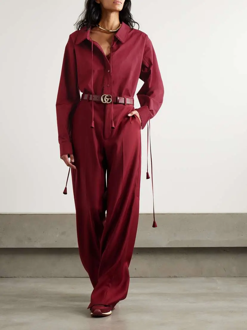 Gucci Wool Wide-leg Pants | Thumbnail 2 Gucci Wool Wide-leg Pants | Thumbnail 2