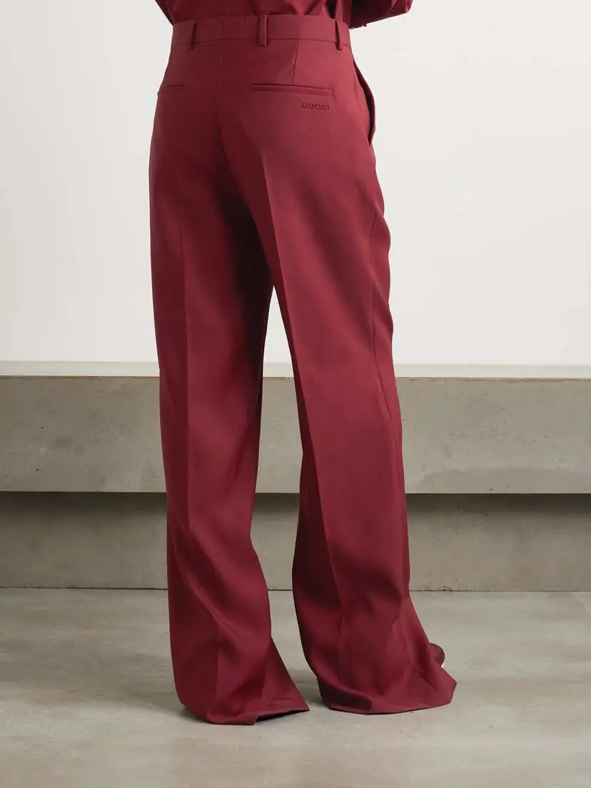 Gucci Wool Wide-leg Pants | Thumbnail 4 Gucci Wool Wide-leg Pants | Thumbnail 4