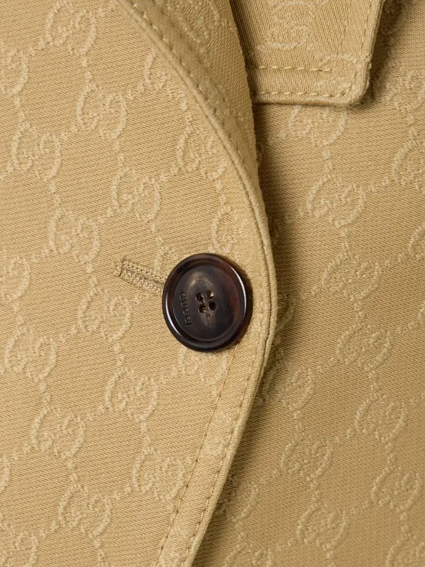 Gucci Oversized Double-breasted Belted Wool And Silk-blend Jacquard Trench Coat | Thumbnail 6 Gucci Oversized Double-breasted Belted Wool And Silk-blend Jacquard Trench Coat | Thumbnail 6