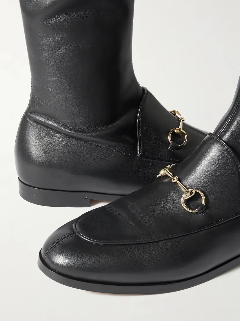 Gucci Jordaan Horsebit-detailed Leather Knee Boots | Thumbnail 4 Gucci Jordaan Horsebit-detailed Leather Knee Boots | Thumbnail 4