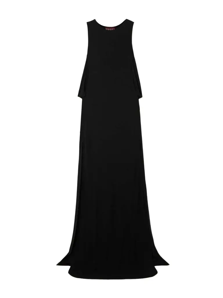 Draped Crepe Gown