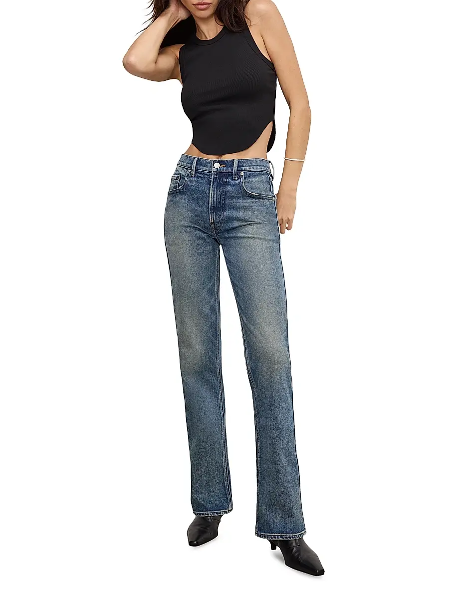 GOOD AMERICAN Women's Good Standard Bootcut Jeans | Thumbnail 2