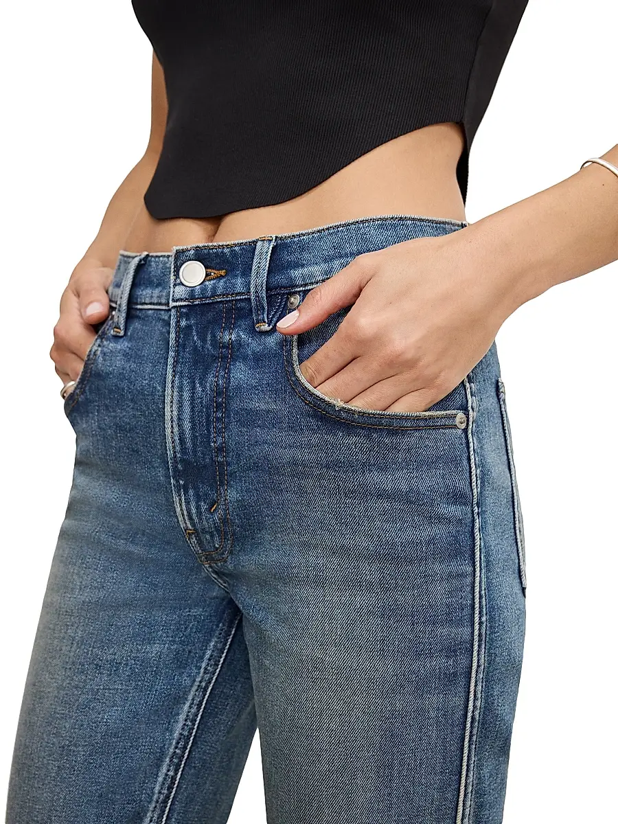 GOOD AMERICAN Women's Good Standard Bootcut Jeans | Thumbnail 6