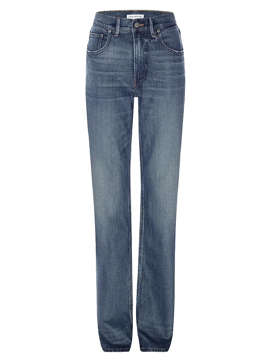 Good American Women's Good Standard Bootcut Jeans - Indigo | Image 1 Good American Women's Good Standard Bootcut Jeans - Indigo | Image 1