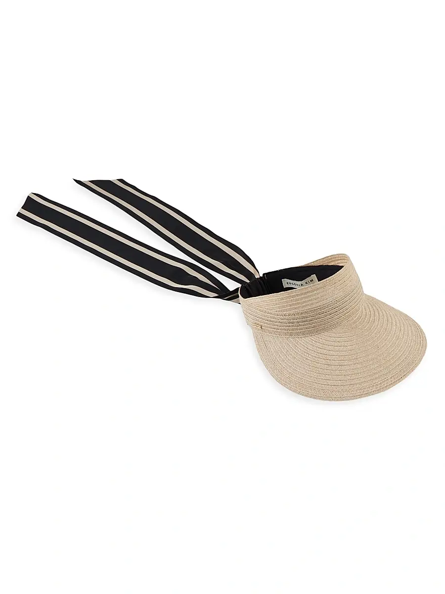 Eugenia Kim Women's Ricky Packable Visor - Natural | Image 1 Eugenia Kim Women's Ricky Packable Visor - Natural | Image 1