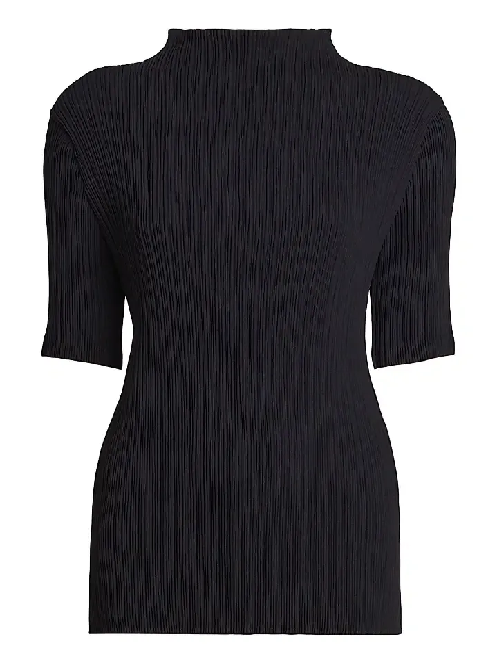 Women's Hatching Pleats Top Women's Hatching Pleats Top