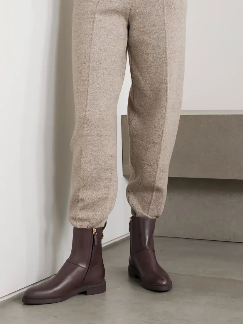Loro Piana Kilda Paneled Leather Ankle Boots | Thumbnail 2 Loro Piana Kilda Paneled Leather Ankle Boots | Thumbnail 2