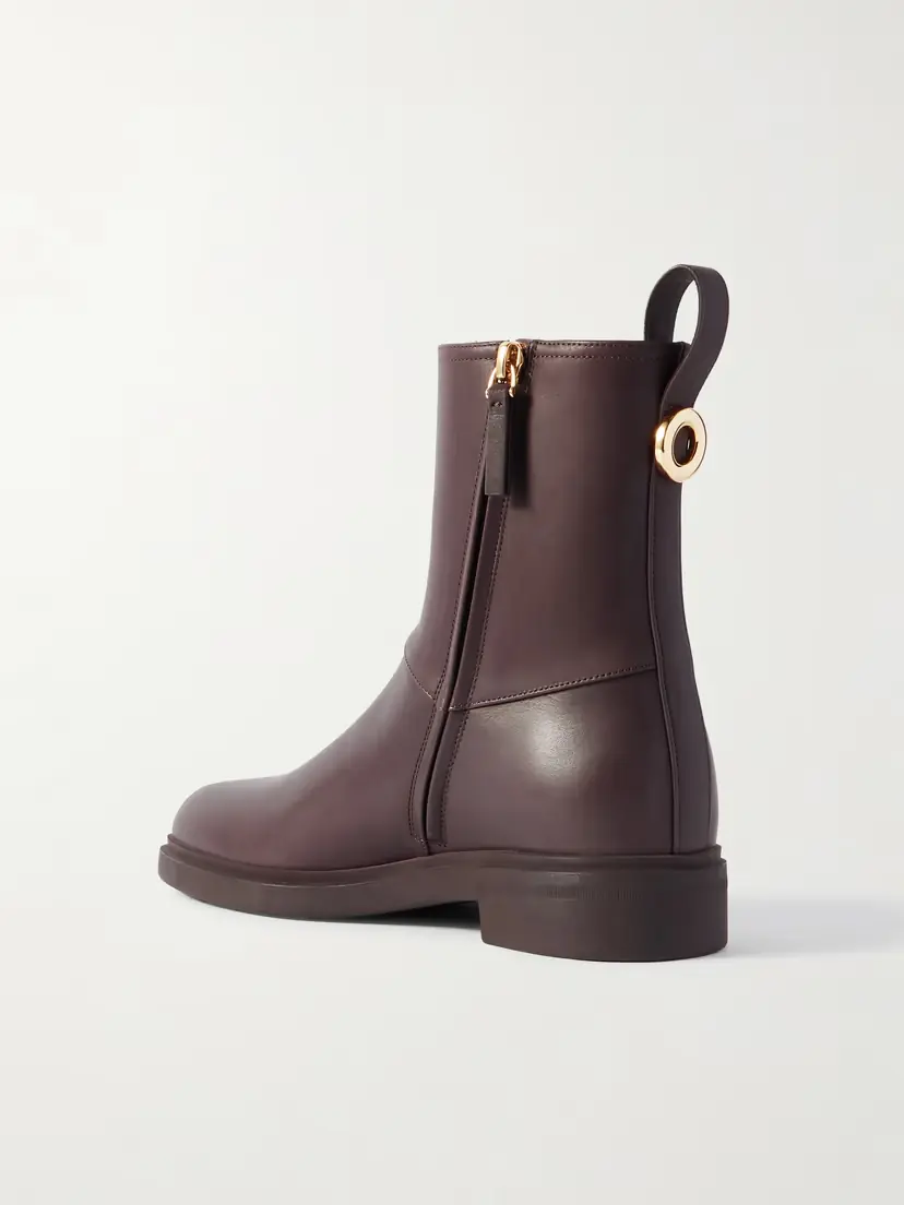 Loro Piana Kilda Paneled Leather Ankle Boots | Thumbnail 3 Loro Piana Kilda Paneled Leather Ankle Boots | Thumbnail 3