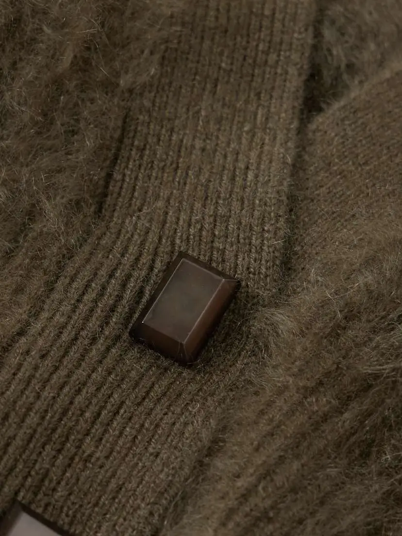 Galvan Loom Brushed Cashmere-blend Cardigan | Thumbnail 4