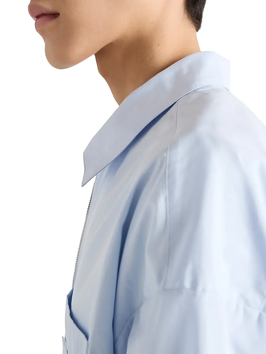Prada Men's Cotton Zipper Shirt | Thumbnail 4