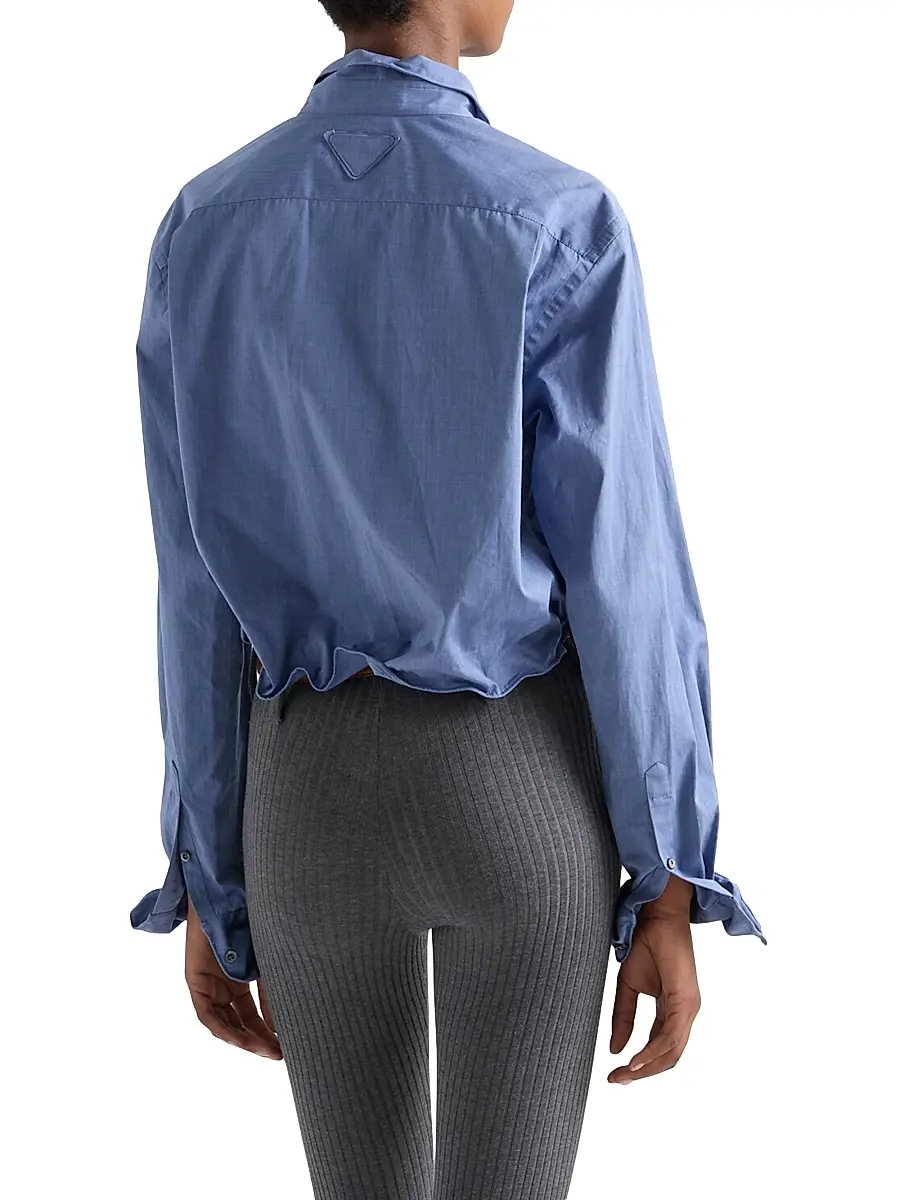 Prada Women's Fil-à-Fil Shirt | Thumbnail 4 Prada Women's Fil-à-Fil Shirt | Thumbnail 4