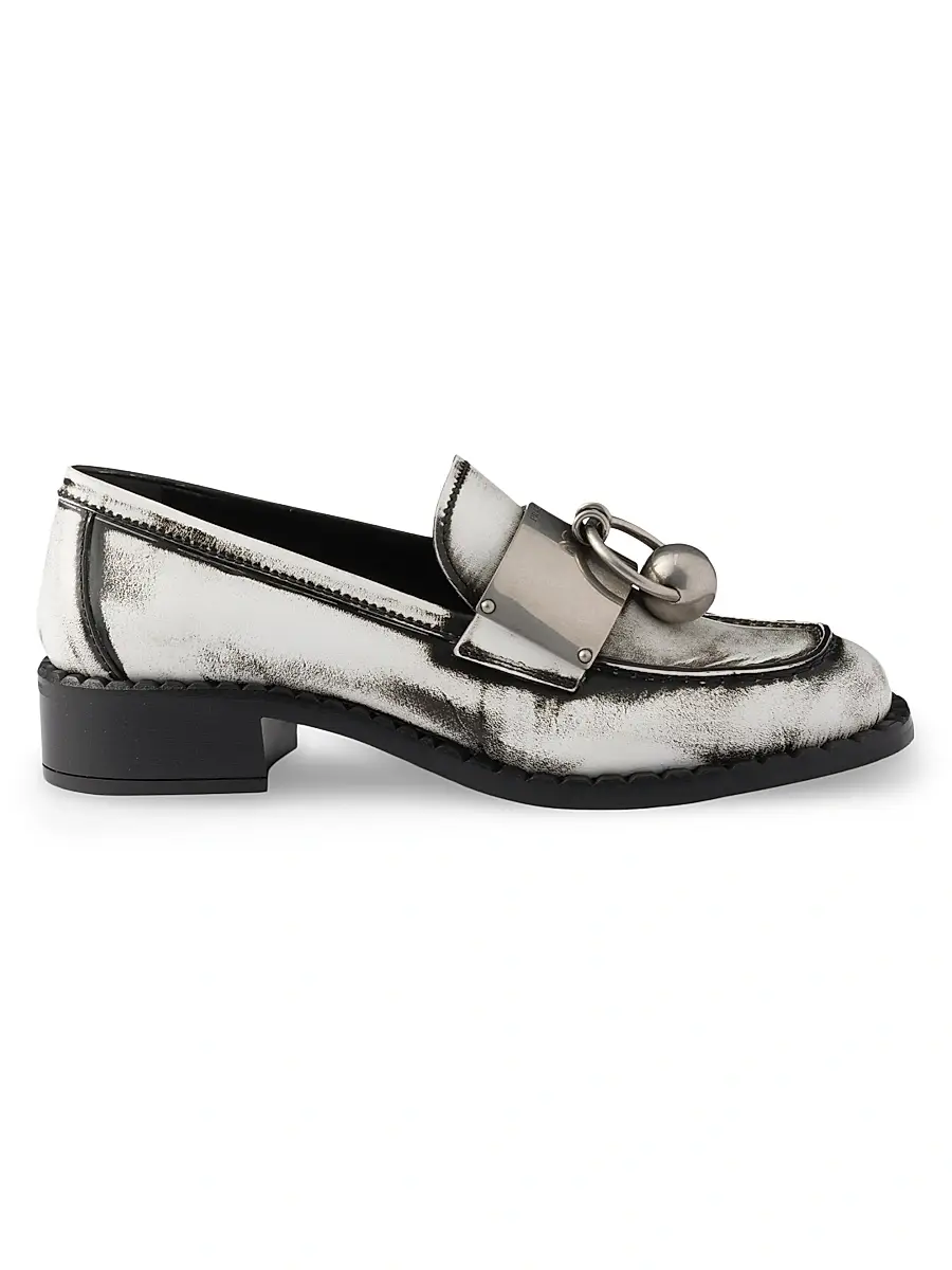 Prada Women's Women's's Brushed Leather Loafers