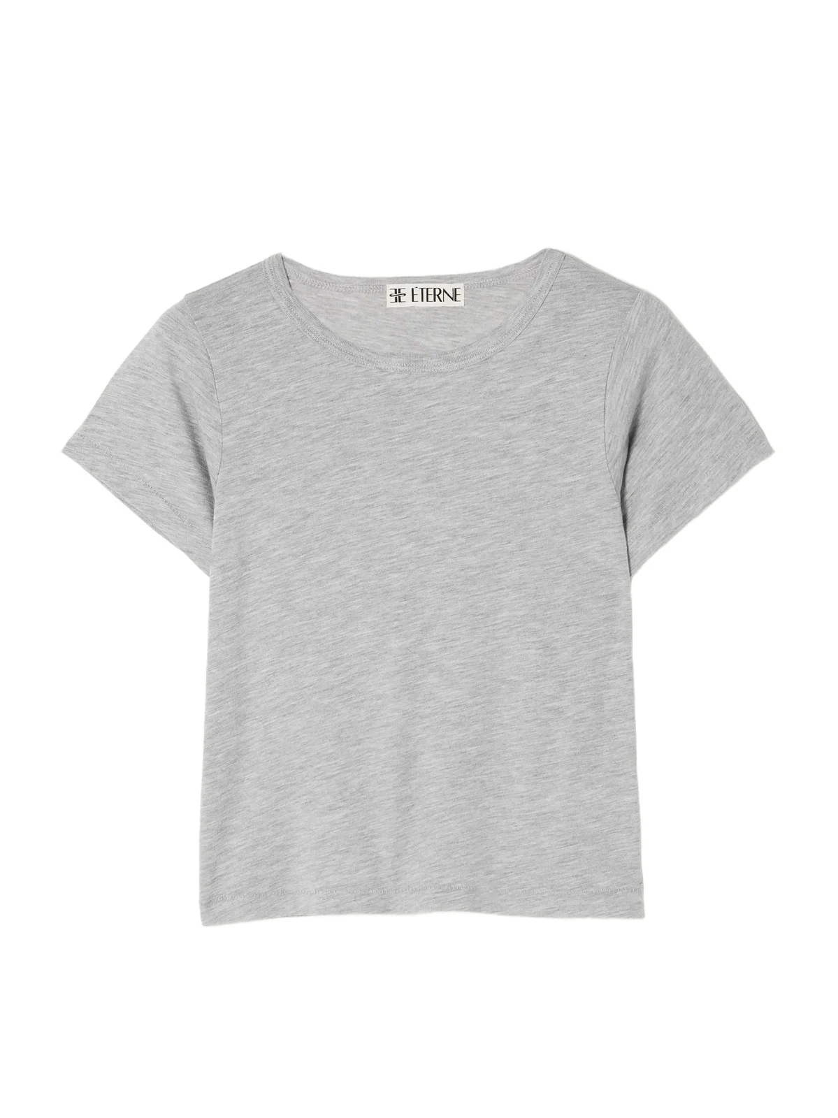 ÉTERNE Baby Tee Cropped Cotton And Modal-blend Jersey T-shirt