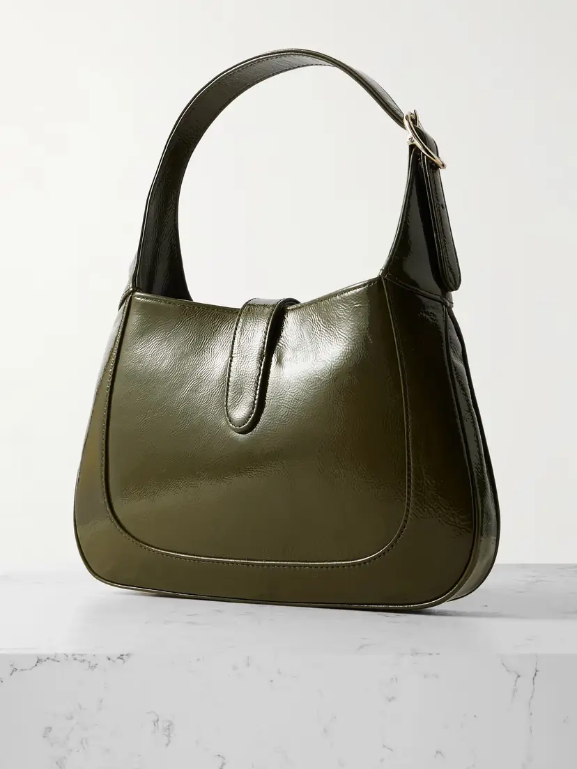 Gucci Jackie Small Patent-leather Shoulder Bag | Thumbnail 3 Gucci Jackie Small Patent-leather Shoulder Bag | Thumbnail 3
