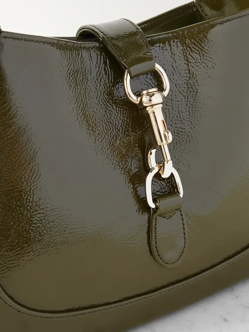 Gucci Jackie Small Patent-leather Shoulder Bag | Thumbnail 4 Gucci Jackie Small Patent-leather Shoulder Bag | Thumbnail 4