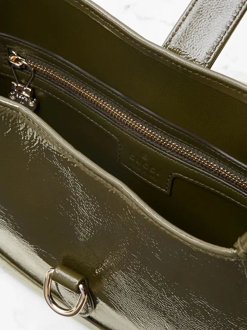Gucci Jackie Small Patent-leather Shoulder Bag | Thumbnail 5 Gucci Jackie Small Patent-leather Shoulder Bag | Thumbnail 5