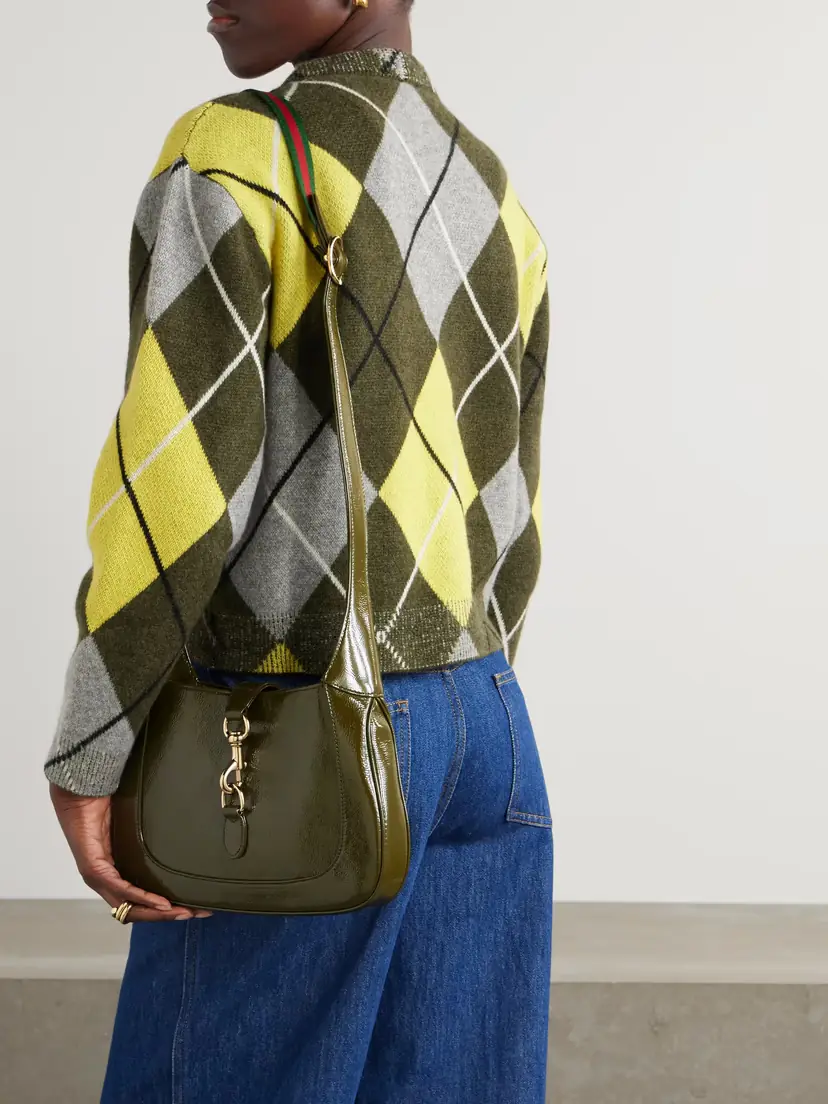 Gucci Jackie Small Patent-leather Shoulder Bag | Thumbnail 6 Gucci Jackie Small Patent-leather Shoulder Bag | Thumbnail 6