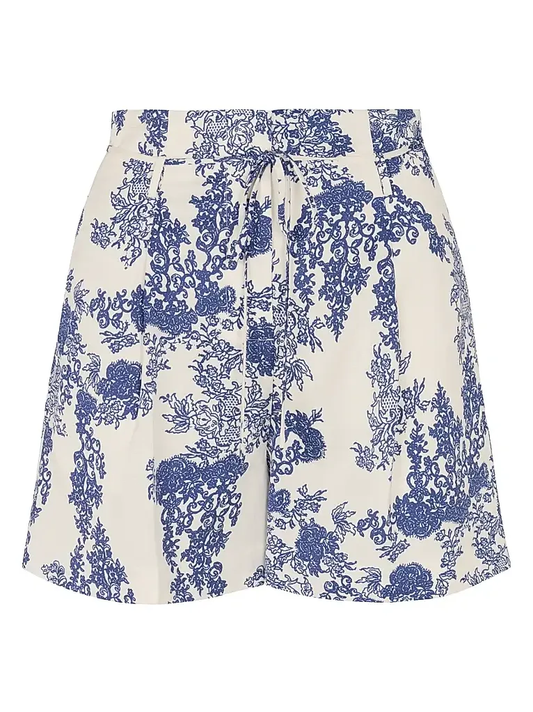 Women's Lena Toile Paperbag-Waist Shorts Women's Lena Toile Paperbag-Waist Shorts