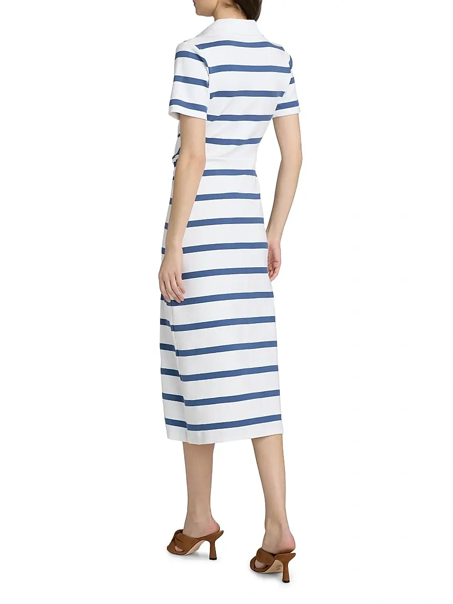 TANYA TAYLOR Women's Ellicot Striped Stretch Cotton Shirtdress | Thumbnail 5 TANYA TAYLOR Women's Ellicot Striped Stretch Cotton Shirtdress | Thumbnail 5