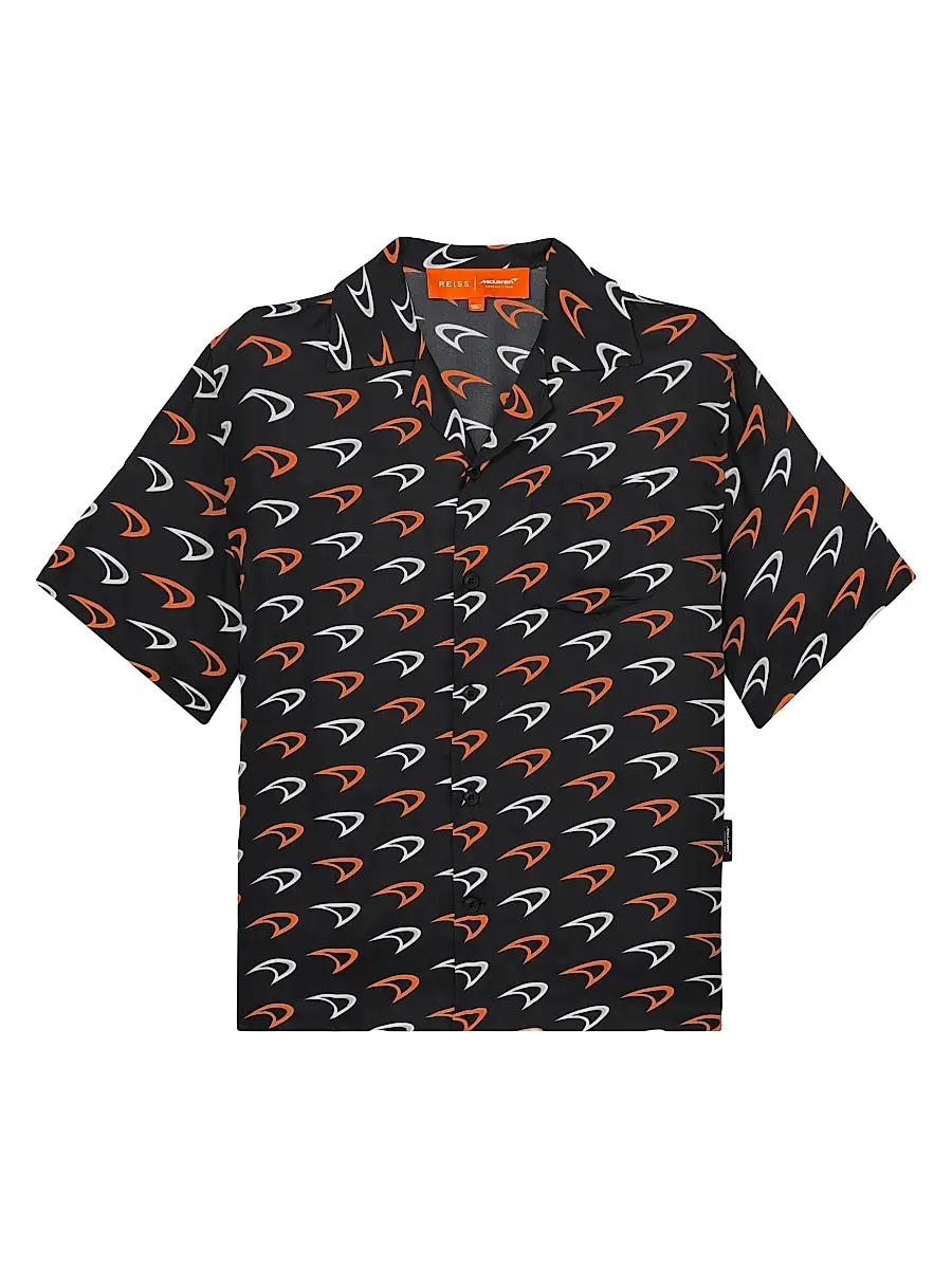 Reiss Men's x McLaren F1 Team Vision Camp Shirt
