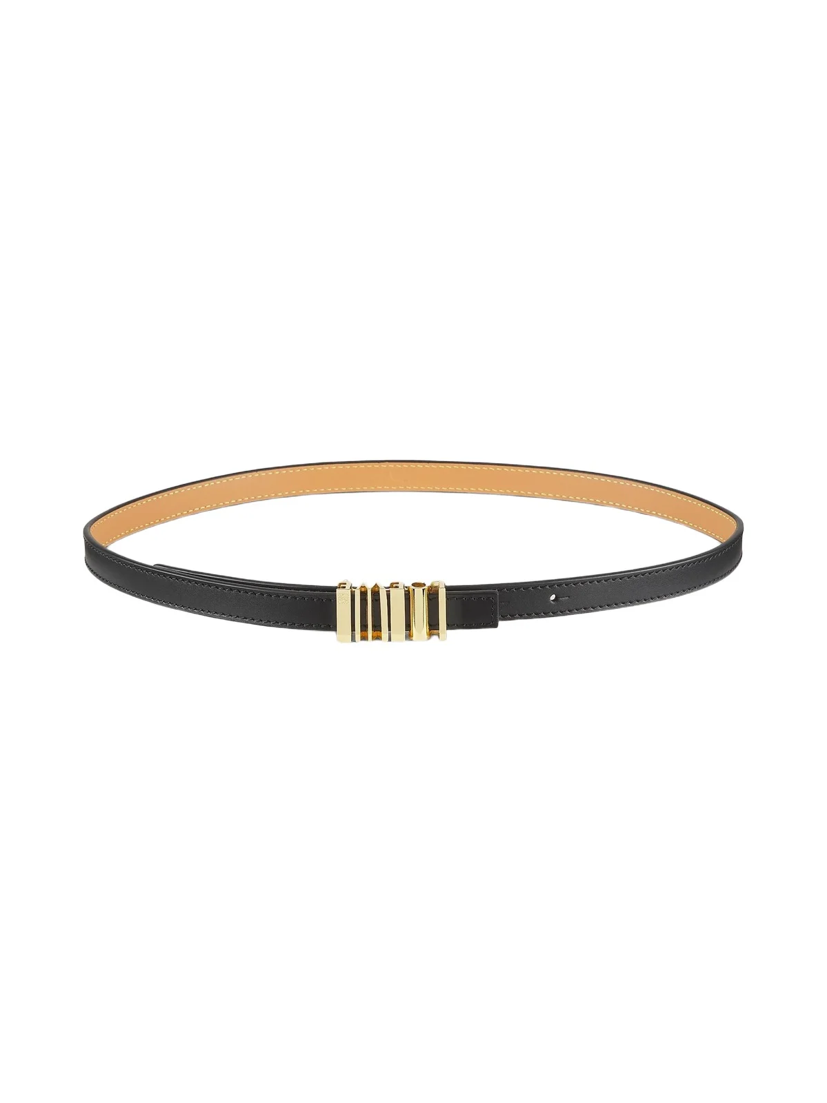 Loewe Women's Vertical Logo Leather Belt