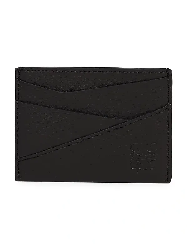 Men's Puzzle Edge Leather Card Case