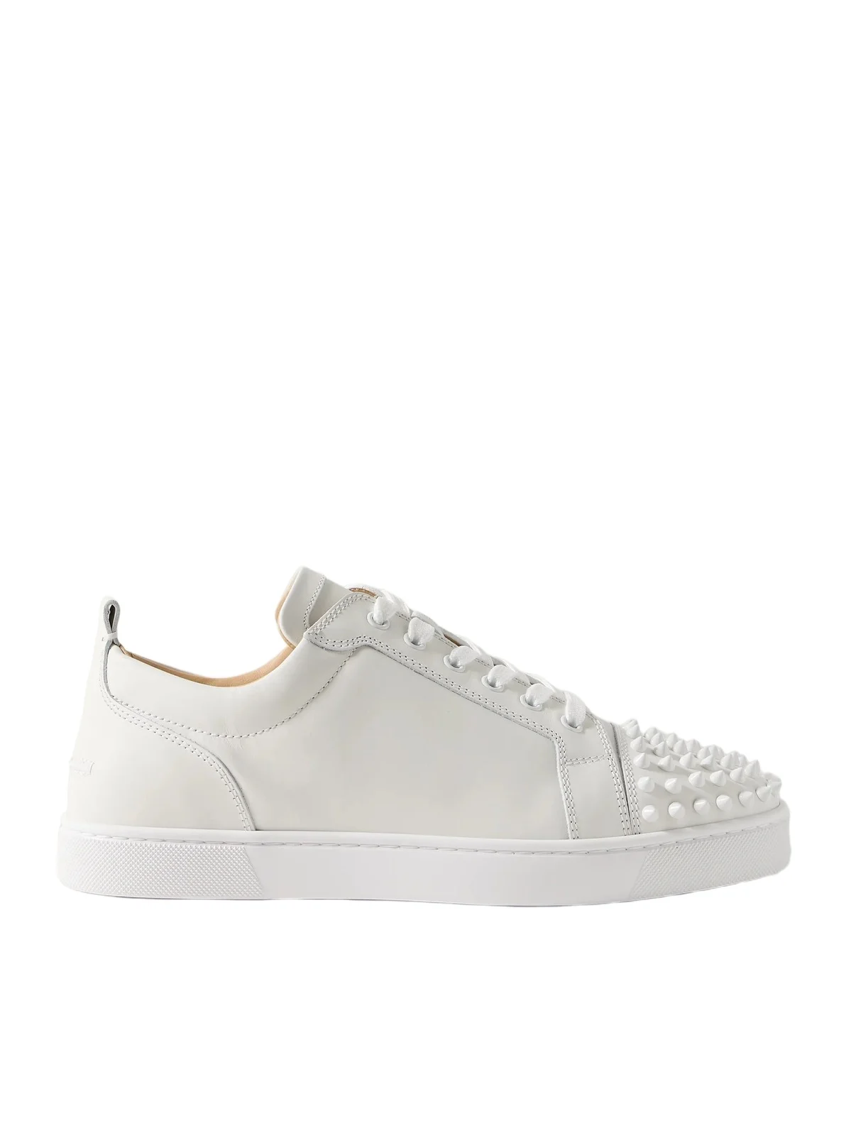 Christian Louboutin Louis Junior Spikes Cap-Toe Leather Sneakers - Men