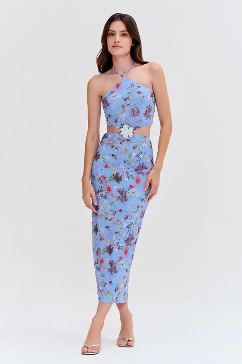 PatBo LILY FLOWER HALTERNECK DRESS | Thumbnail 4