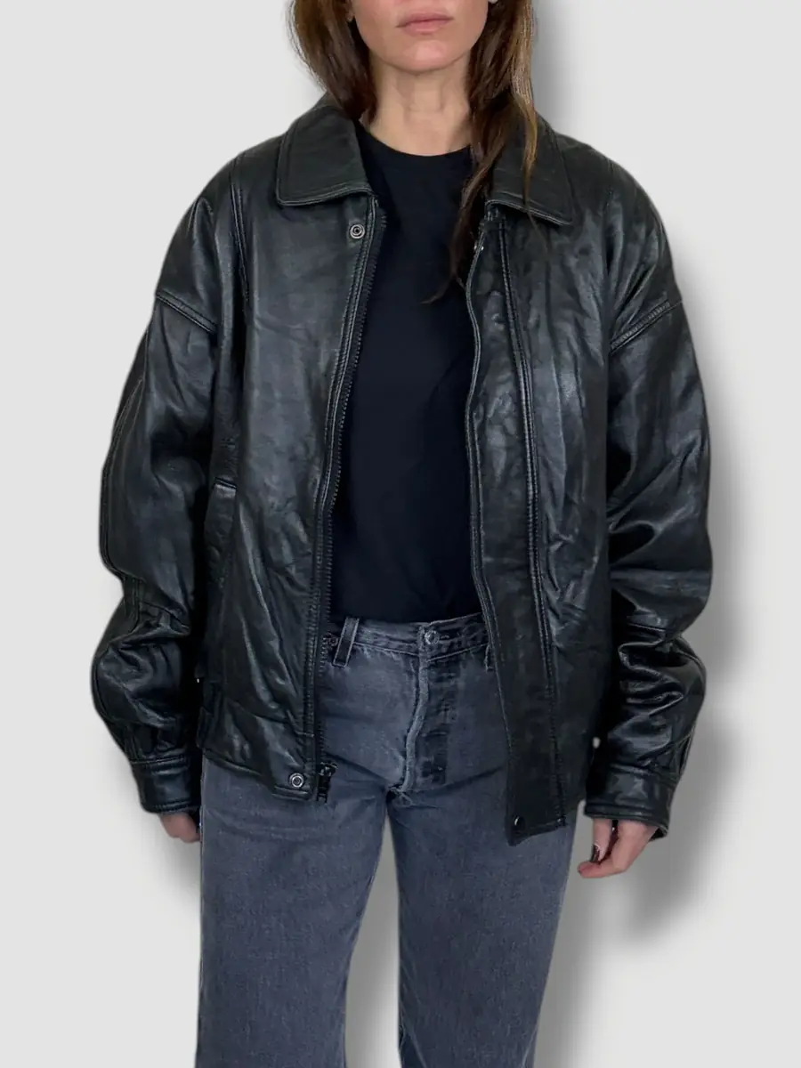 Jen Wonders Studio Leather Bomber Jacket | Thumbnail 7 Jen Wonders Studio Leather Bomber Jacket | Thumbnail 7