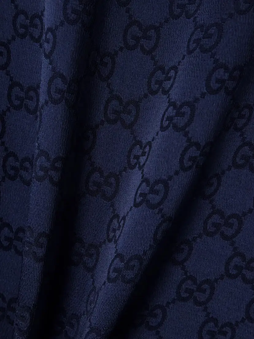 Gucci Belted Satin-jacquard Shirt | Thumbnail 4 Gucci Belted Satin-jacquard Shirt | Thumbnail 4