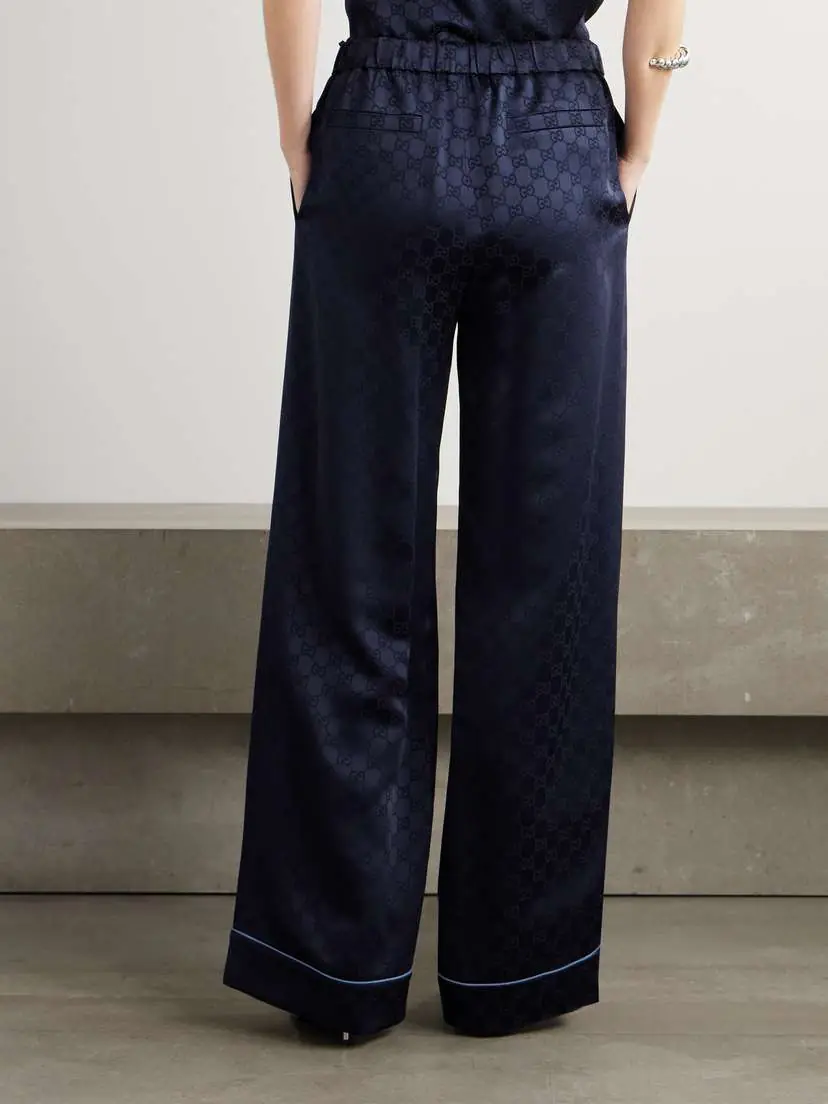 Gucci Satin-jacquard Wide-leg Pants | Thumbnail 3 Gucci Satin-jacquard Wide-leg Pants | Thumbnail 3