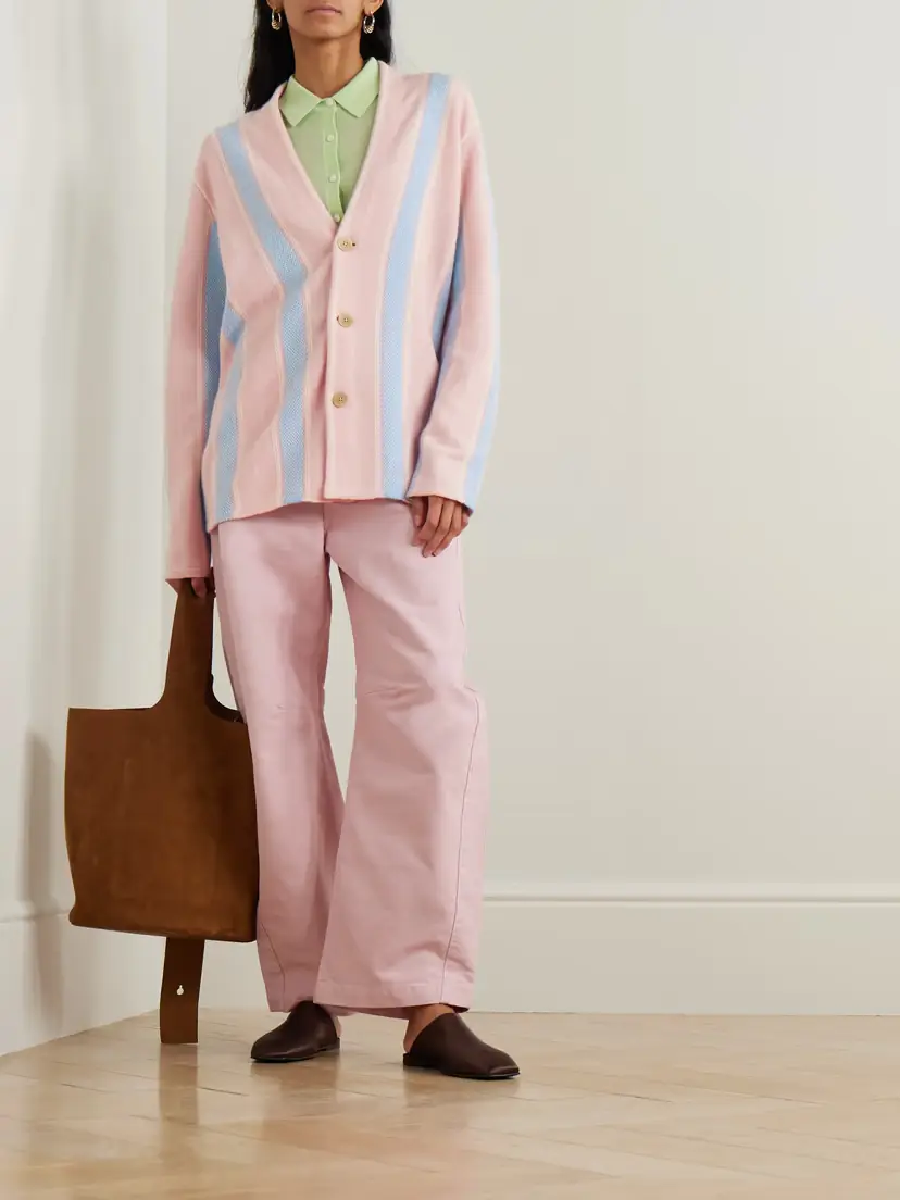 Guest In Residence Baja Everywear Striped Cashmere Cardigan | Thumbnail 2 Guest In Residence Baja Everywear Striped Cashmere Cardigan | Thumbnail 2