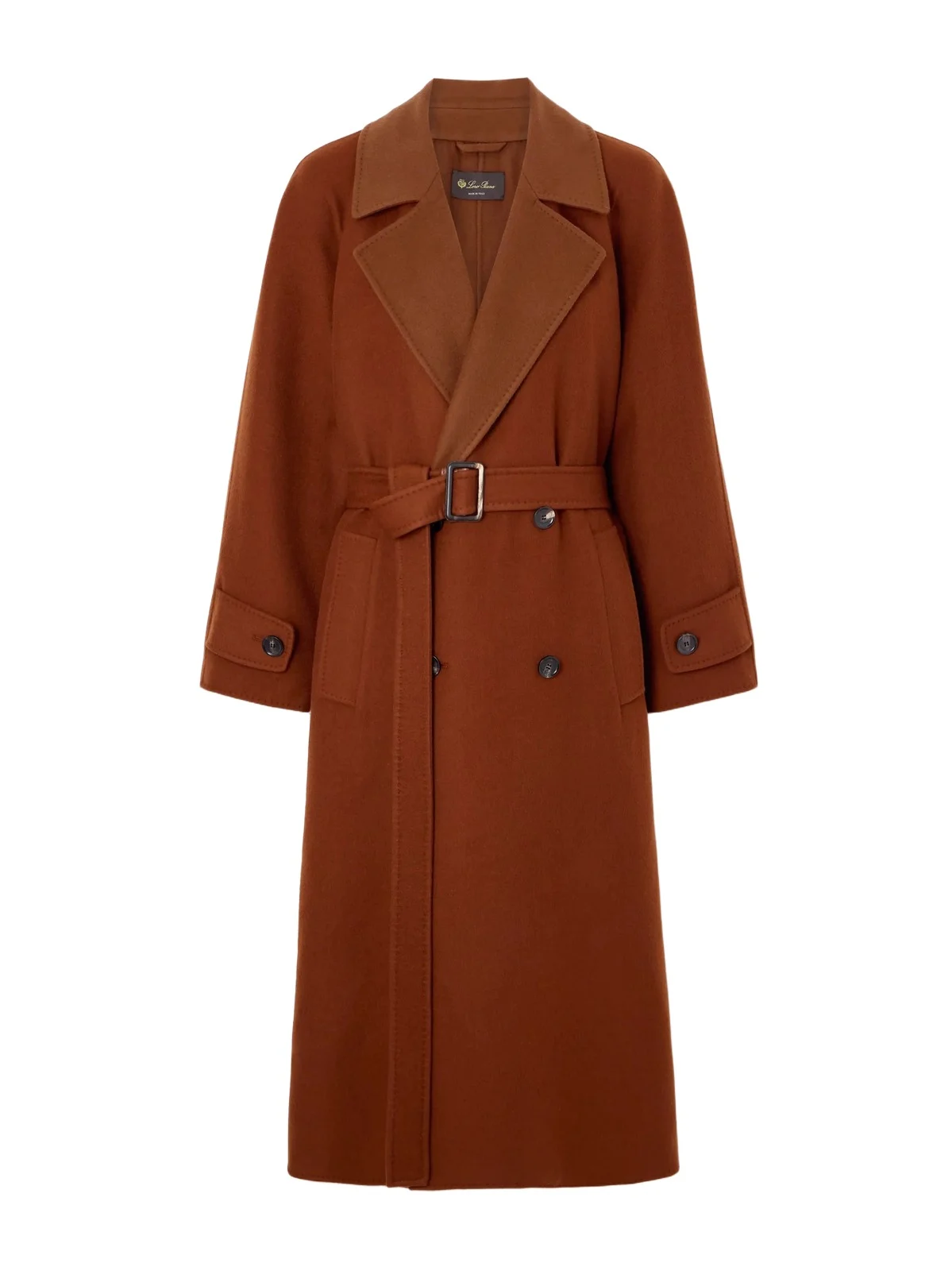 Loro Piana Foster Double-breasted Belted Cashmere-blend Felt Coat