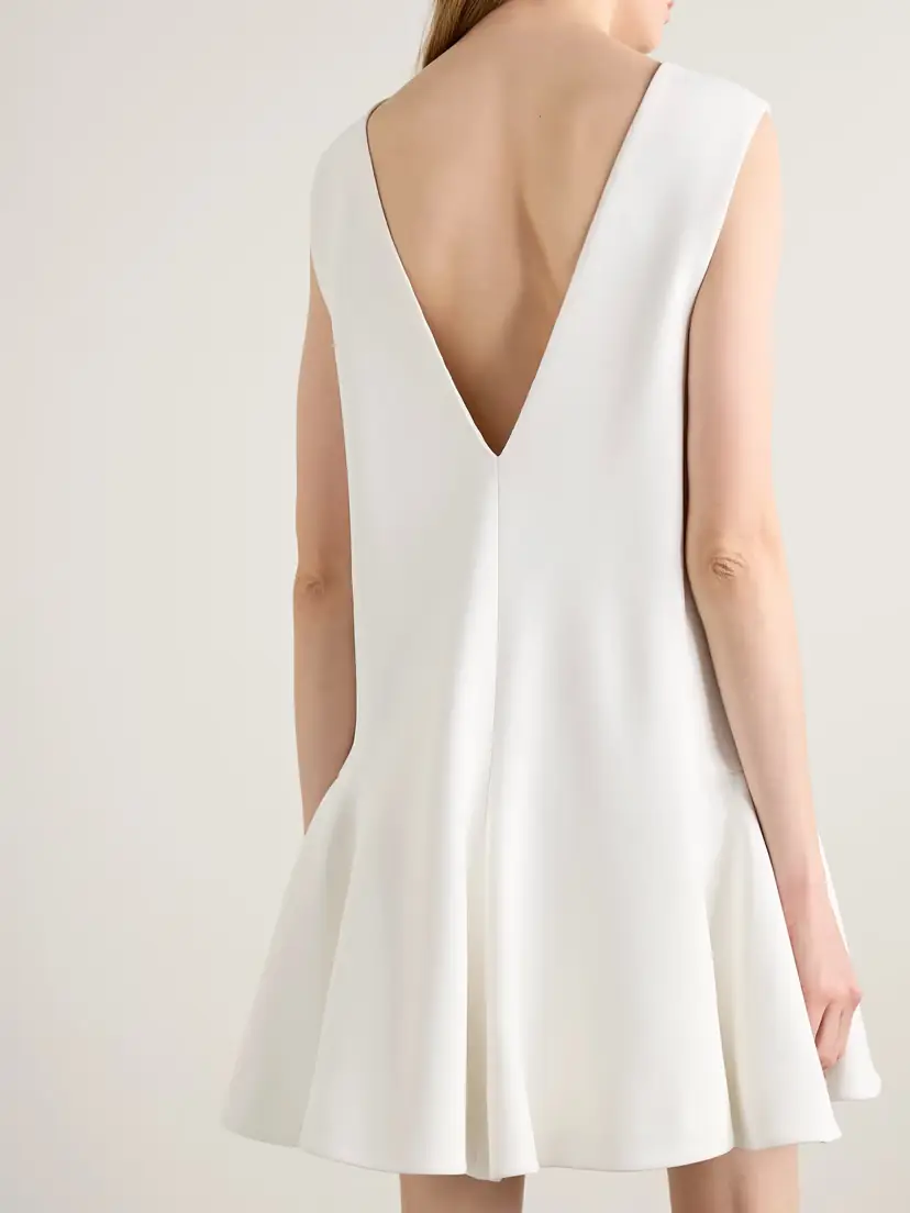 Khaite Mel Crepe Mini Dress | Thumbnail 3 Khaite Mel Crepe Mini Dress | Thumbnail 3