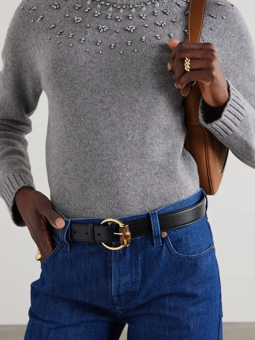Gucci Bamboo Leather Belt | Thumbnail 2