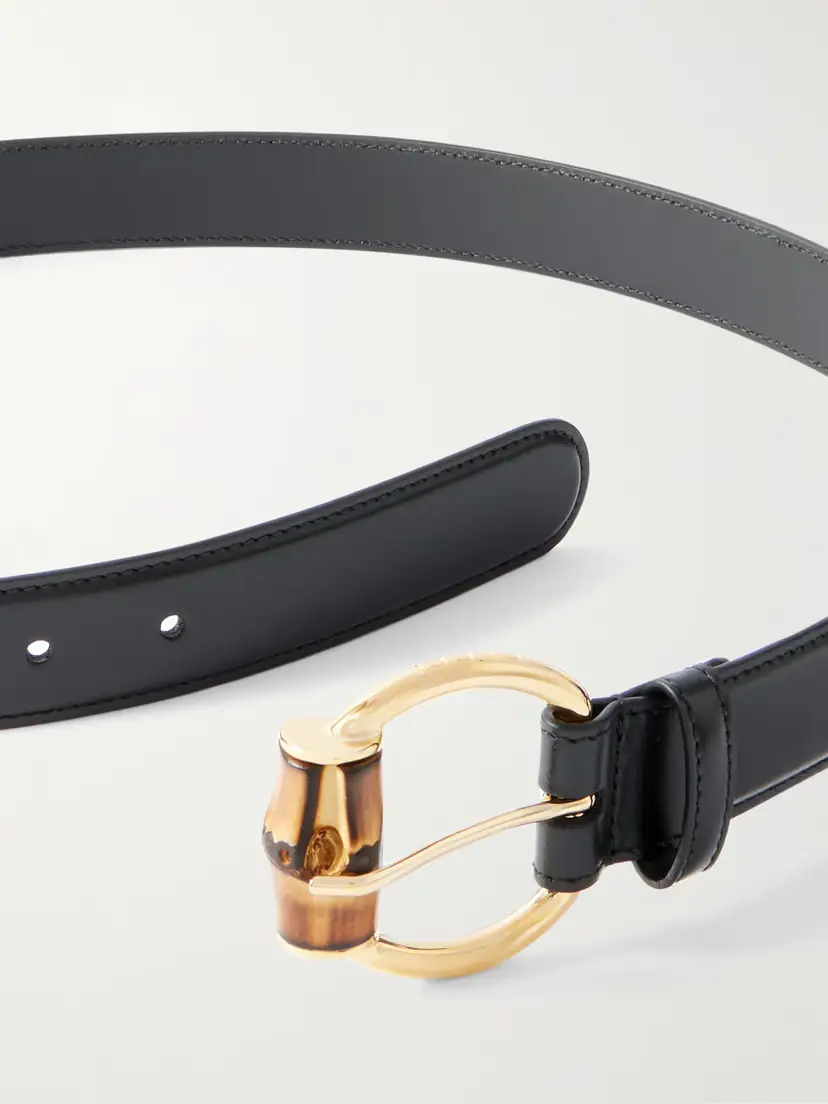 Gucci Bamboo Leather Belt | Thumbnail 3