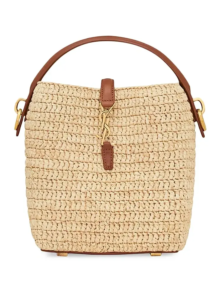 Women's Le 37 Mini Mini Bag in Raffia - Naturel Women's Le 37 Mini Mini Bag in Raffia - Naturel
