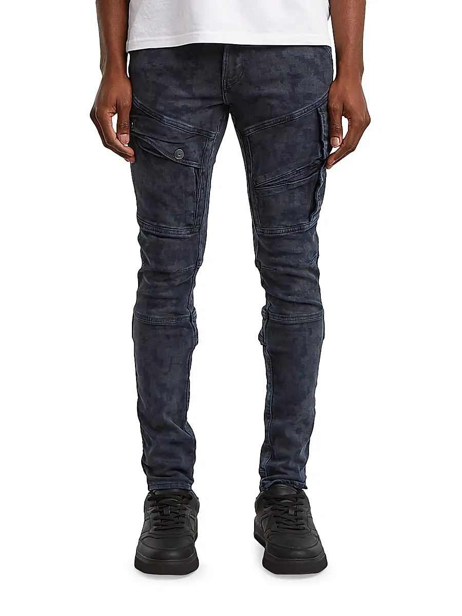 G-Star Men's Airblaze 3D Mid-Rise Skinny Jeans - Worn In Himalayan Blue | Thumbnail 2 G-Star Men's Airblaze 3D Mid-Rise Skinny Jeans - Worn In Himalayan Blue | Thumbnail 2