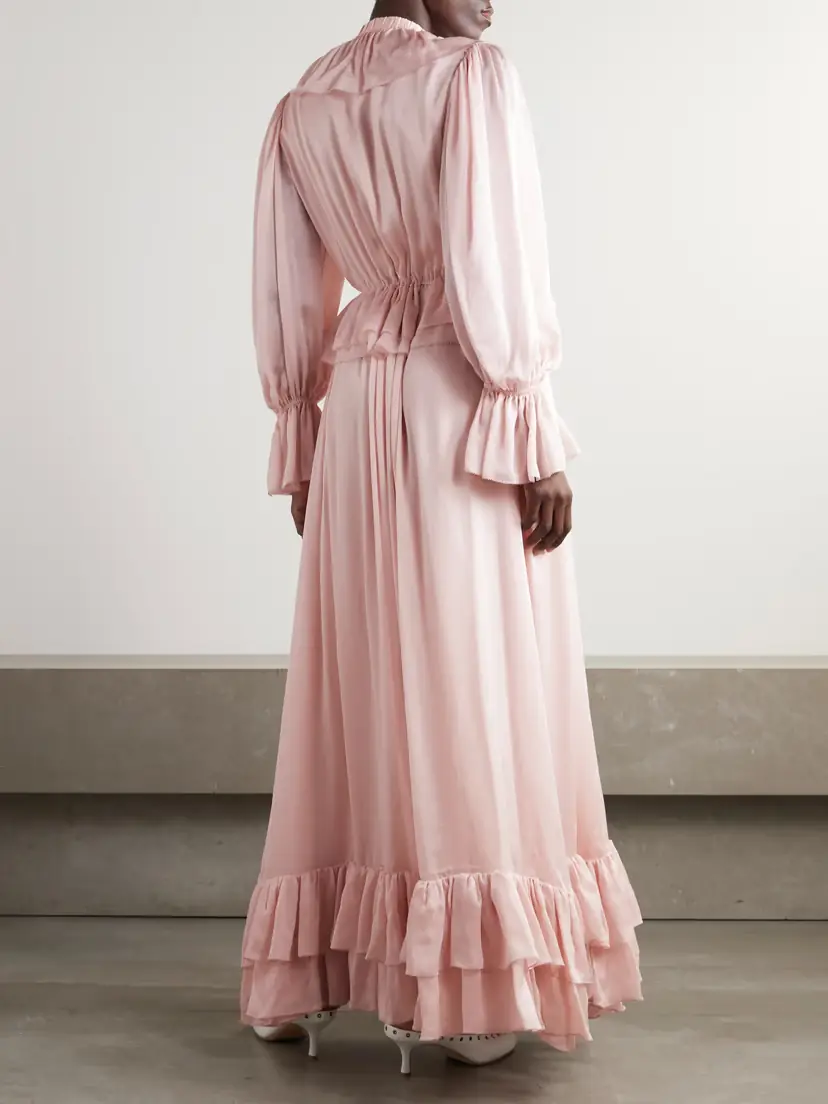 Chloé Ruffled Silk-chiffon Gown | Thumbnail 3 Chloé Ruffled Silk-chiffon Gown | Thumbnail 3
