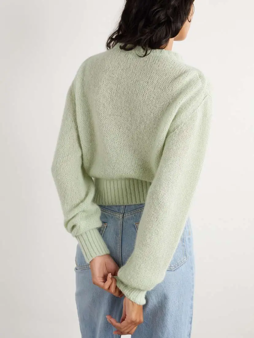 Chloé Embroidered Alpaca And Silk-blend Sweater | Thumbnail 3