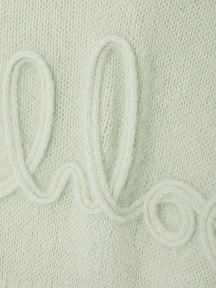 Chloé Embroidered Alpaca And Silk-blend Sweater | Thumbnail 4