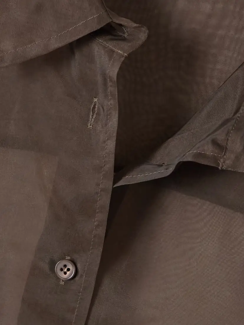 The Frankie Shop Peri Silk-blend Organza Shirt | Thumbnail 5