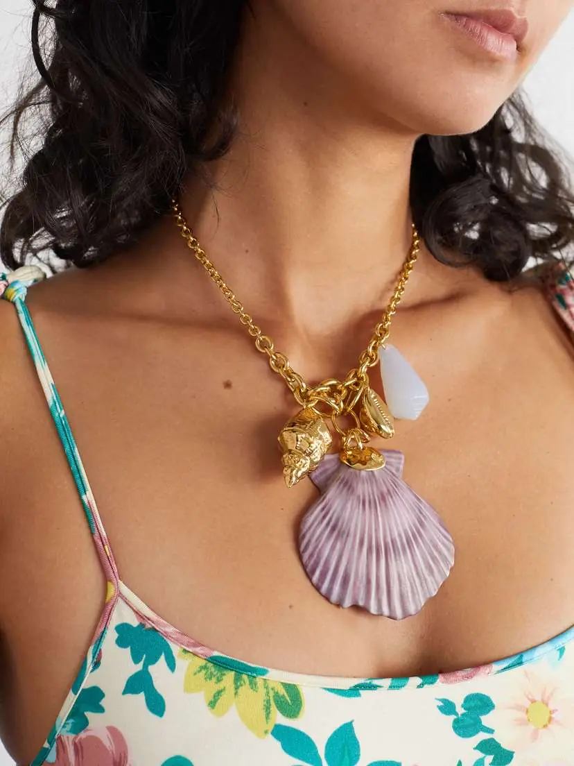 Chloé Gold-tone And Resin Necklace | Thumbnail 2 Chloé Gold-tone And Resin Necklace | Thumbnail 2
