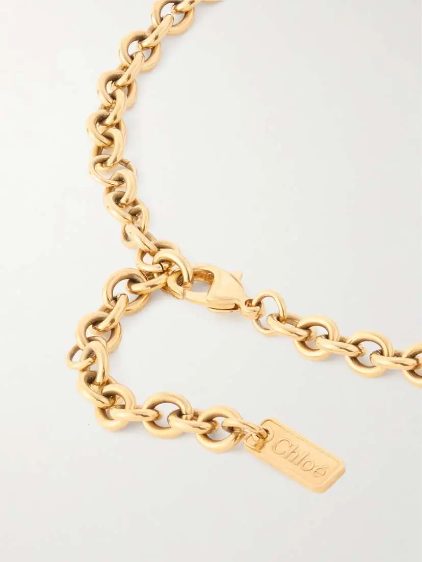 Chloé Gold-tone And Resin Necklace | Thumbnail 3 Chloé Gold-tone And Resin Necklace | Thumbnail 3