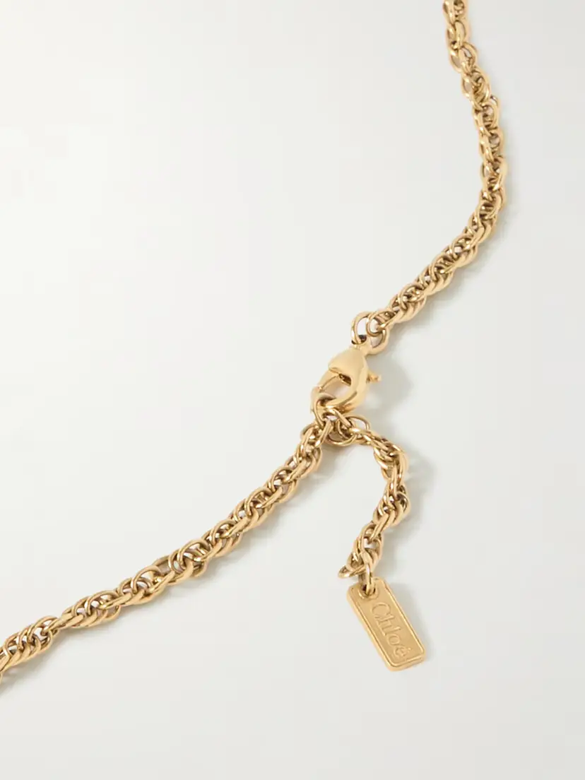 Chloé tone, Faux Pearl, Crystal And Resin Necklace | Thumbnail 3 Chloé tone, Faux Pearl, Crystal And Resin Necklace | Thumbnail 3