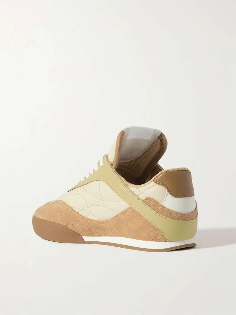 Chloé Kick Suede And Leather Sneakers | Thumbnail 3 Chloé Kick Suede And Leather Sneakers | Thumbnail 3