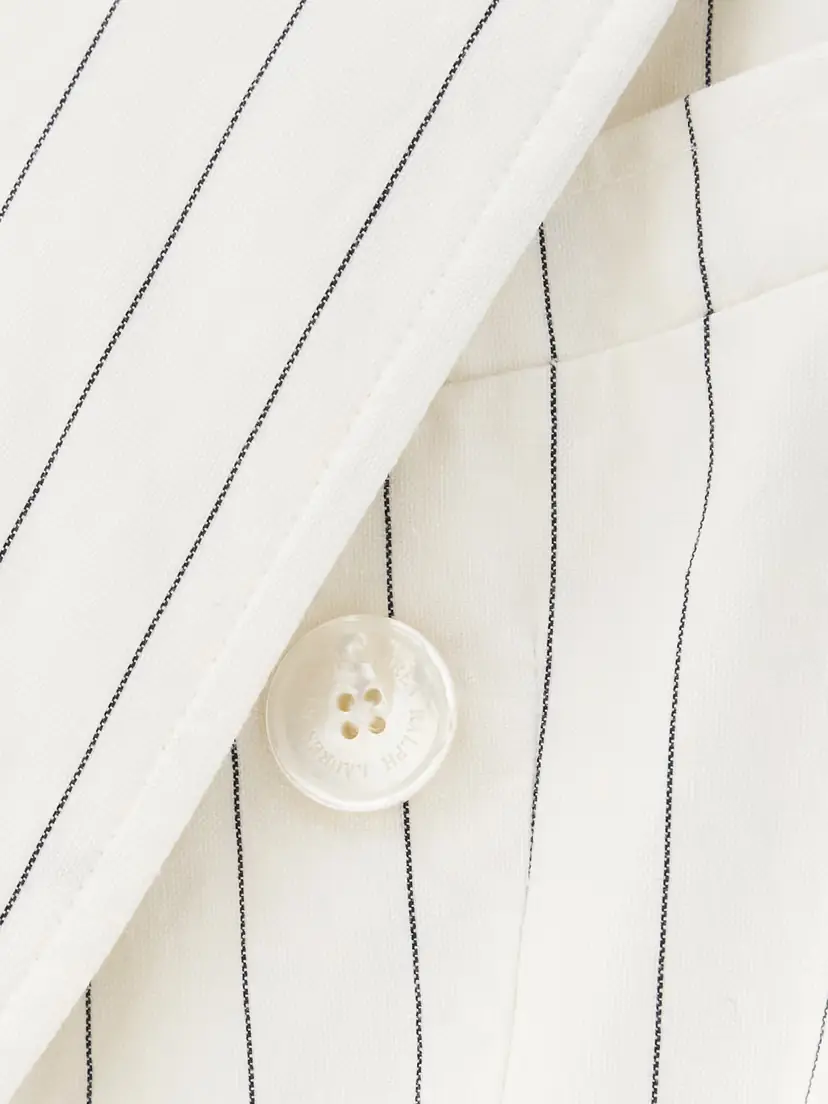 Ralph Lauren Collection Pinstriped Cotton, Linen And Wool-blend Blazer | Thumbnail 5 Ralph Lauren Collection Pinstriped Cotton, Linen And Wool-blend Blazer | Thumbnail 5