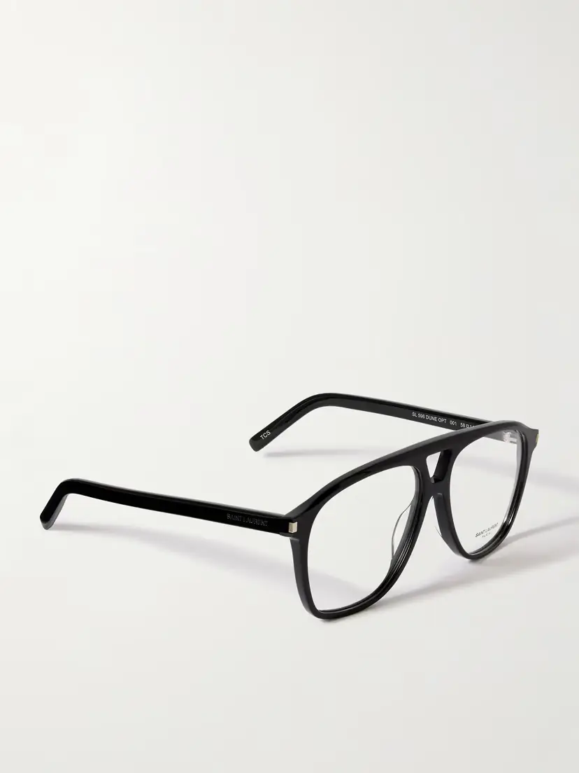 Saint Laurent Eyewear Dune Aviator-style Acetate Optical Glasses | Thumbnail 3