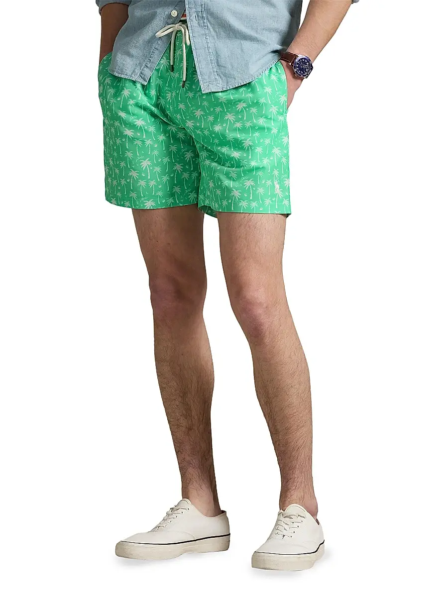 Polo Ralph Lauren Men's 5.75'' Traveler Classic Swim Trunks - Polo Palms | Thumbnail 3